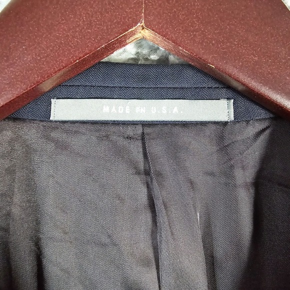 Hickey Freeman Mens 42R Blue Stripe Loro Piana Wool‎ Blazer Office Old Money - Picture 5 of 16